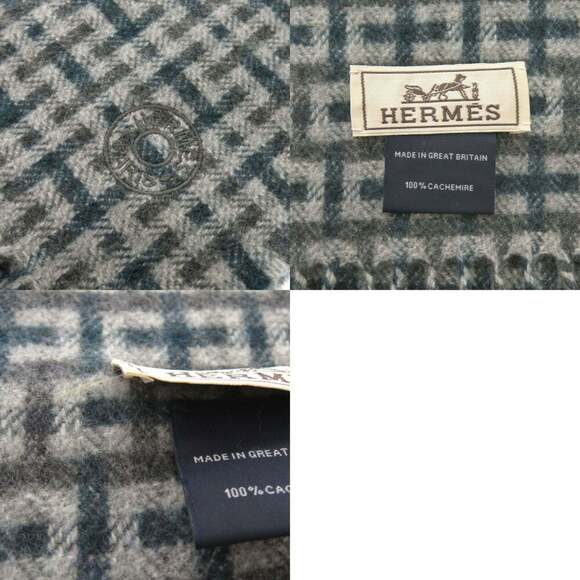 HERMES Authentic Gray Scarf - Picture 6 of 6